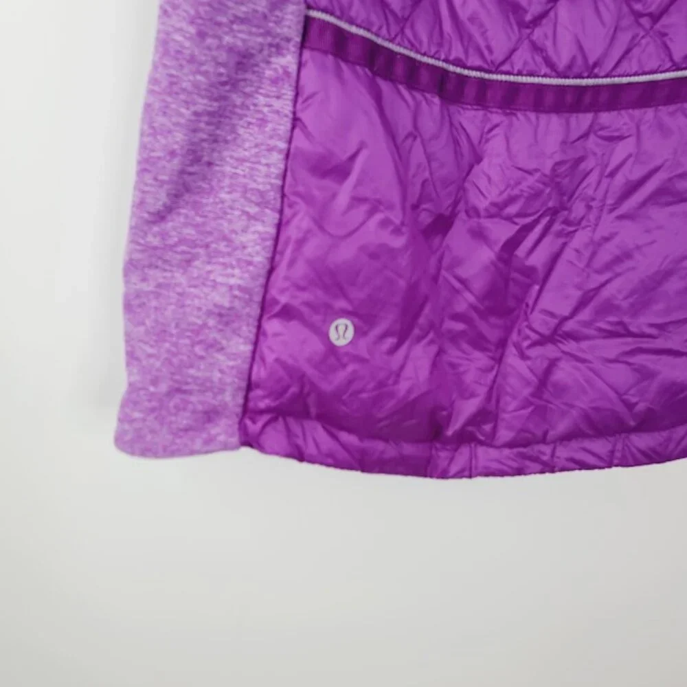 Lululemon Women's Purple Down For A Run Quilted Puffer Vest Size‎ 8